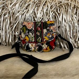 VERA BRADLEY Poppy Fields 2010 Shoot From The Hip Crossbody Belt Bag Floral Y2K